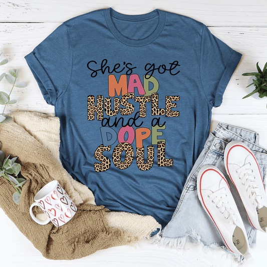 She's Got Mad Hustle And A Dope Soul Tee shopmerchmallow She's Got Mad Hustle And A Dope Soul Tee