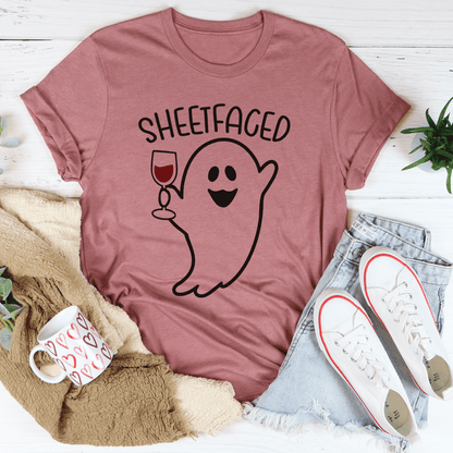Sheetfaced Ghost Wine Tee shopmerchmallow Sheetfaced Ghost Wine Tee