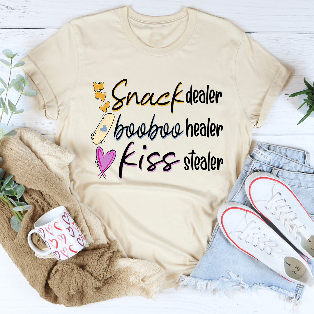 Snack Dealer Booboo Healer Kiss Stealer Tee shopmerchmallow Snack Dealer Booboo Healer Kiss Stealer Tee