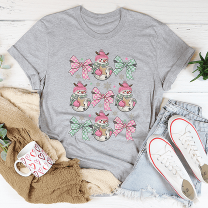 Snowman Coquette Tee shopmerchmallow Snowman Coquette Tee