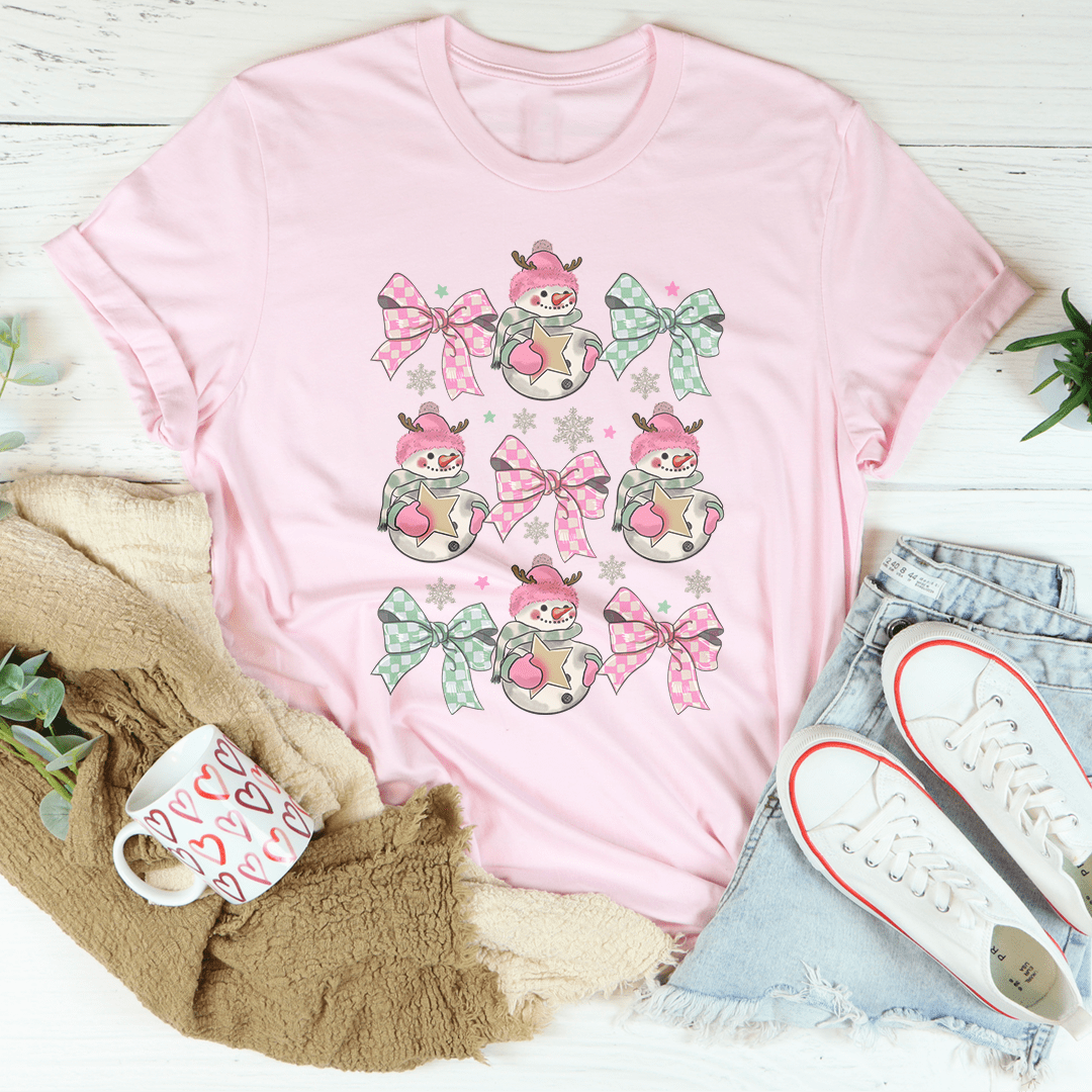 Snowman Coquette Tee shopmerchmallow Snowman Coquette Tee