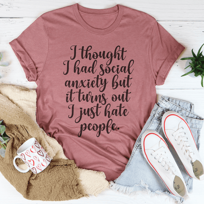 Social Anxiety Tee shopmerchmallow Social Anxiety Tee