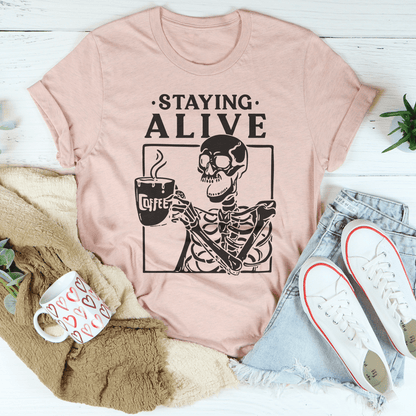 Staying Alive Tee shopmerchmallow Staying Alive Tee