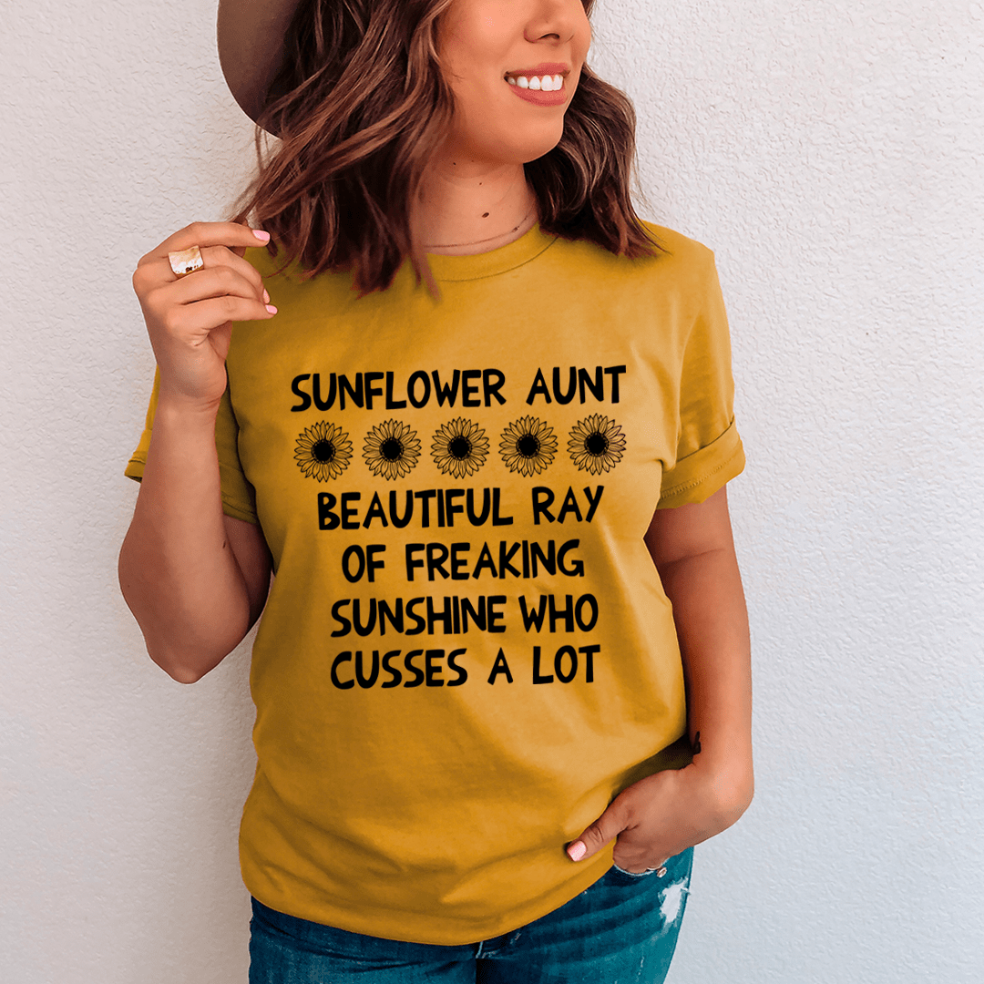 Sunflower Aunt Tee shopmerchmallow Sunflower Aunt Tee