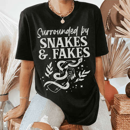 Surrounded By Snakes & Fakes Tee shopmerchmallow Surrounded By Snakes & Fakes Tee