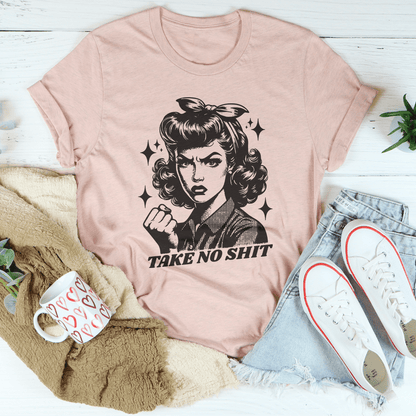 Take No Shit Retro Tee shopmerchmallow Take No Shit Retro Tee