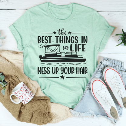 The Best Things In Life Mess Up Your Hair Tee shopmerchmallow The Best Things In Life Mess Up Your Hair Tee