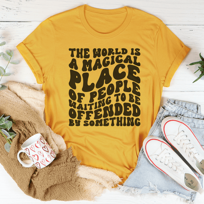 The World Is A Magical Place Of People Waiting Tee shopmerchmallow The World Is A Magical Place Of People Waiting Tee
