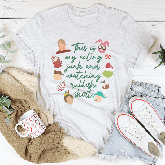 This Is My Eating Junk and Watching Rubbish Shirt Tee shopmerchmallow This Is My Eating Junk and Watching Rubbish Shirt Tee