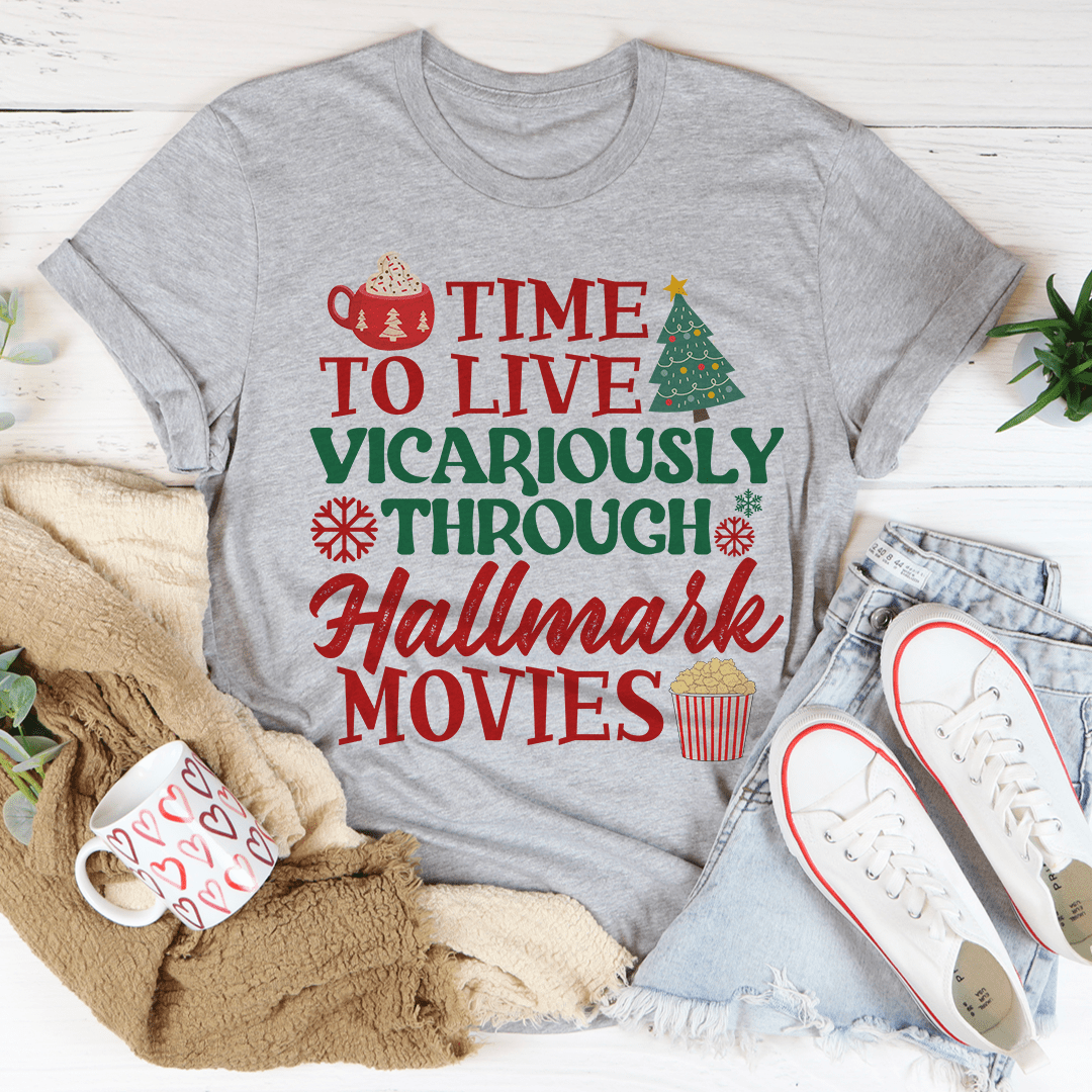 Time to Live Vicariously Christmas Tee shopmerchmallow Time to Live Vicariously Christmas Tee