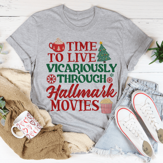 Time to Live Vicariously Christmas Tee shopmerchmallow Time to Live Vicariously Christmas Tee