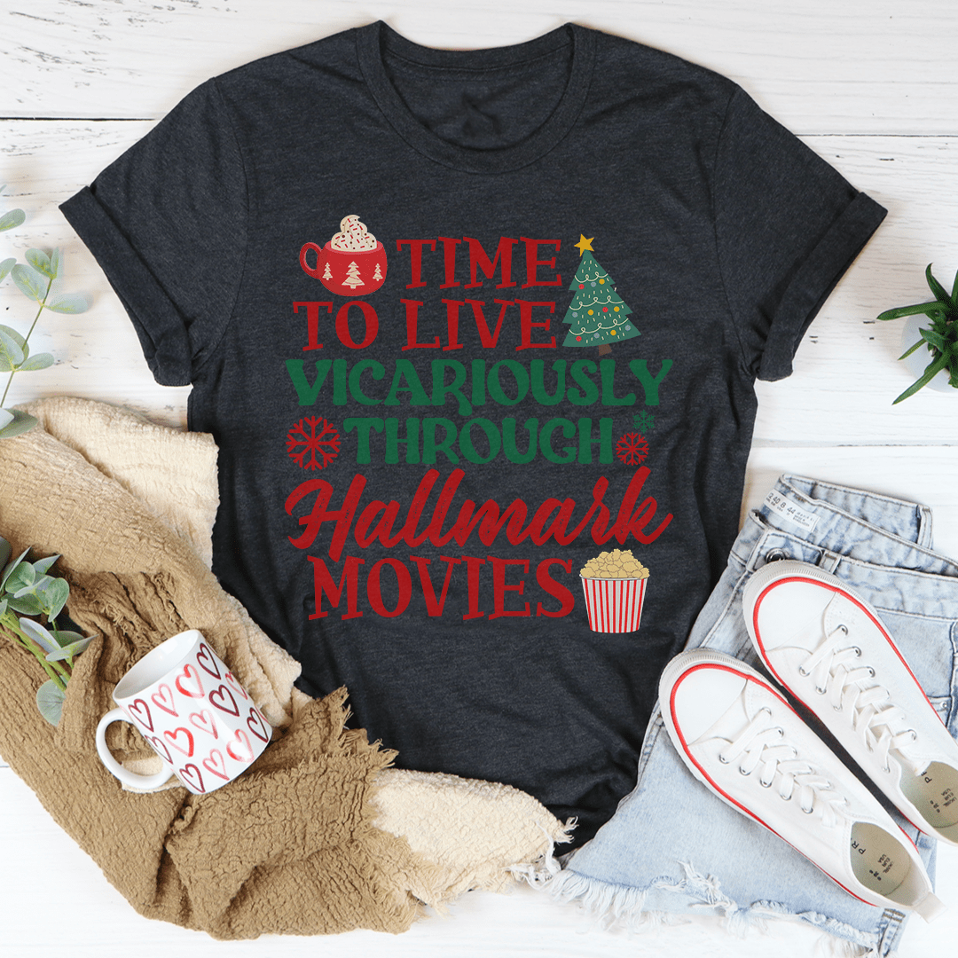 Time to Live Vicariously Christmas Tee shopmerchmallow Time to Live Vicariously Christmas Tee