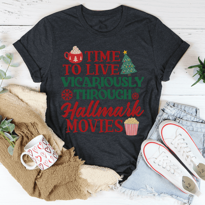 Time to Live Vicariously Christmas Tee shopmerchmallow Time to Live Vicariously Christmas Tee