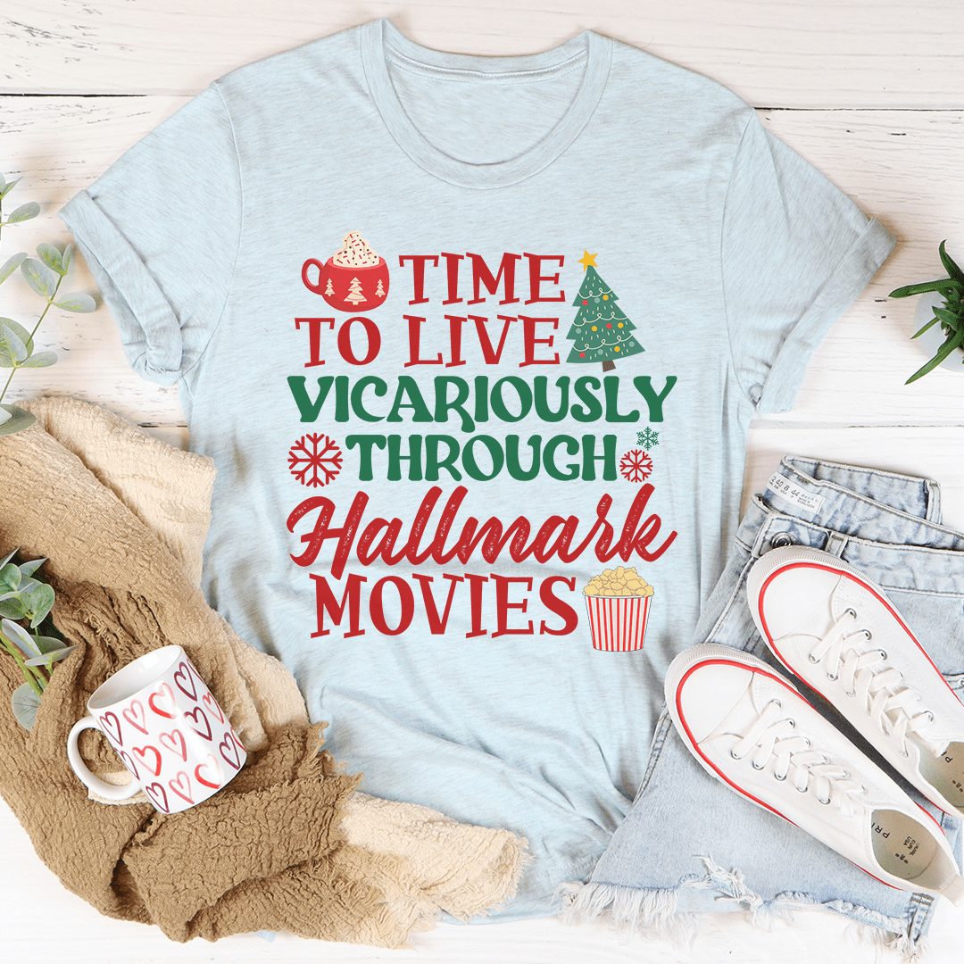 Time to Live Vicariously Christmas Tee shopmerchmallow Time to Live Vicariously Christmas Tee