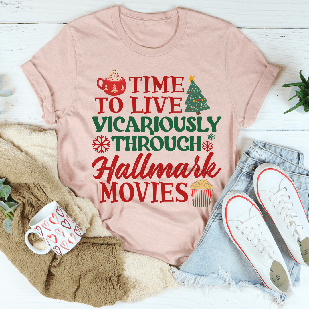 Time to Live Vicariously Christmas Tee shopmerchmallow Time to Live Vicariously Christmas Tee