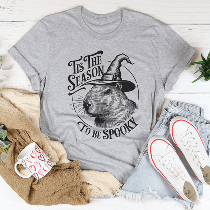 Tis The Season To Be Spooky Capybara Tee shopmerchmallow Tis The Season To Be Spooky Capybara Tee