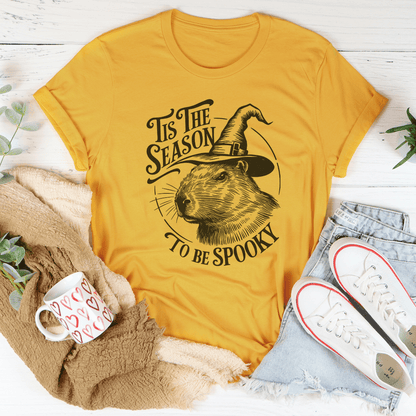 Tis The Season To Be Spooky Capybara Tee shopmerchmallow Tis The Season To Be Spooky Capybara Tee