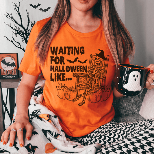 Waiting For Halloween Like Tee shopmerchmallow Waiting For Halloween Like Tee