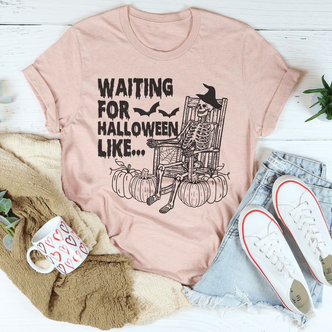 Waiting For Halloween Like Tee shopmerchmallow Waiting For Halloween Like Tee