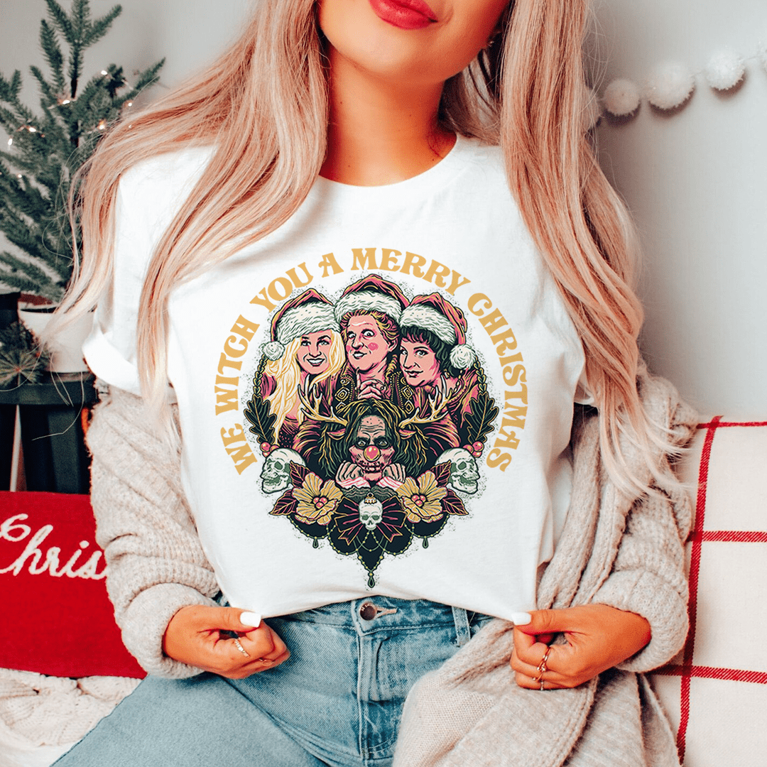 We Witch You A Merry Christmas Tee shopmerchmallow We Witch You A Merry Christmas Tee