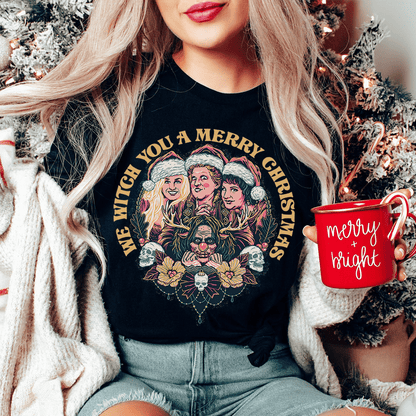 We Witch You A Merry Christmas Tee shopmerchmallow We Witch You A Merry Christmas Tee