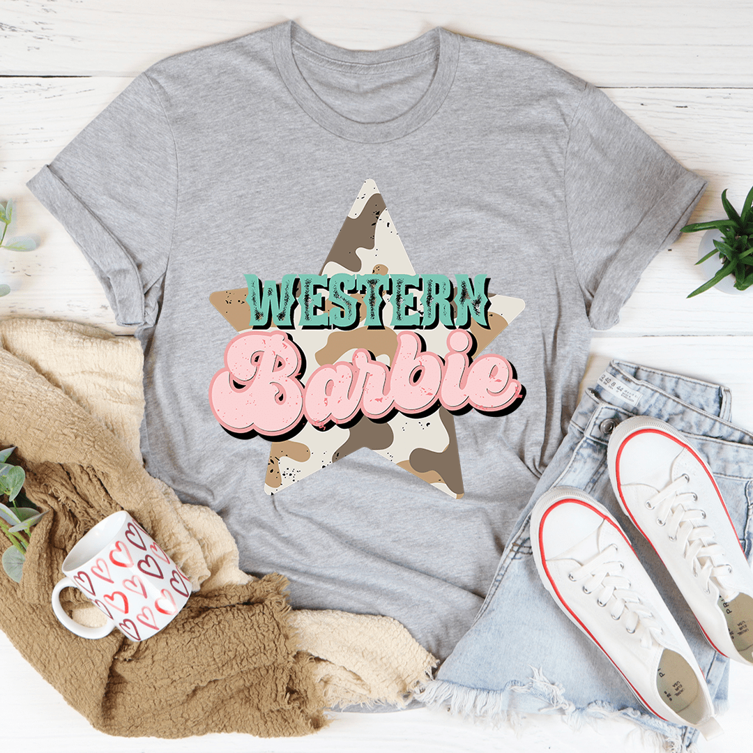 Western Barbie Star Tee shopmerchmallow Western Barbie Star Tee