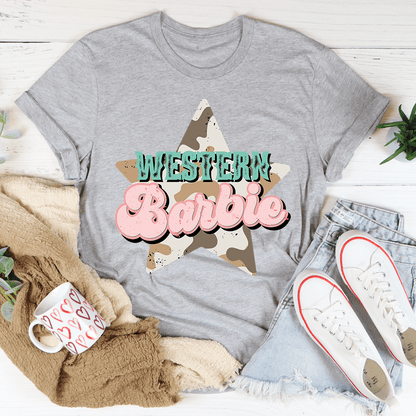 Western Barbie Star Tee shopmerchmallow Western Barbie Star Tee