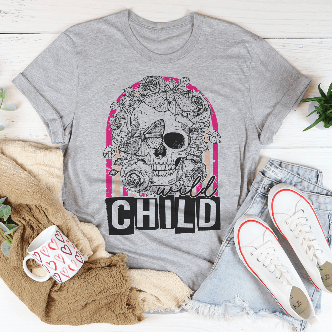 Wild Child Skull Tee shopmerchmallow Wild Child Skull Tee