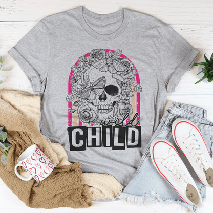 Wild Child Skull Tee shopmerchmallow Wild Child Skull Tee