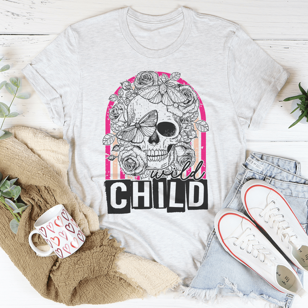 Wild Child Skull Tee shopmerchmallow Wild Child Skull Tee