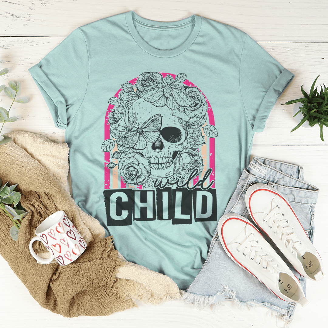 Wild Child Skull Tee shopmerchmallow Wild Child Skull Tee