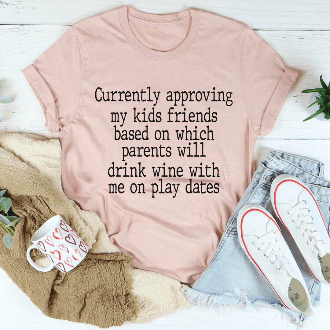 Wine Play Dates Tee shopmerchmallow Wine Play Dates Tee