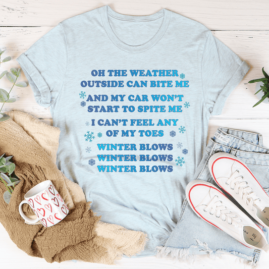 Winter Blows Tee shopmerchmallow Winter Blows Tee
