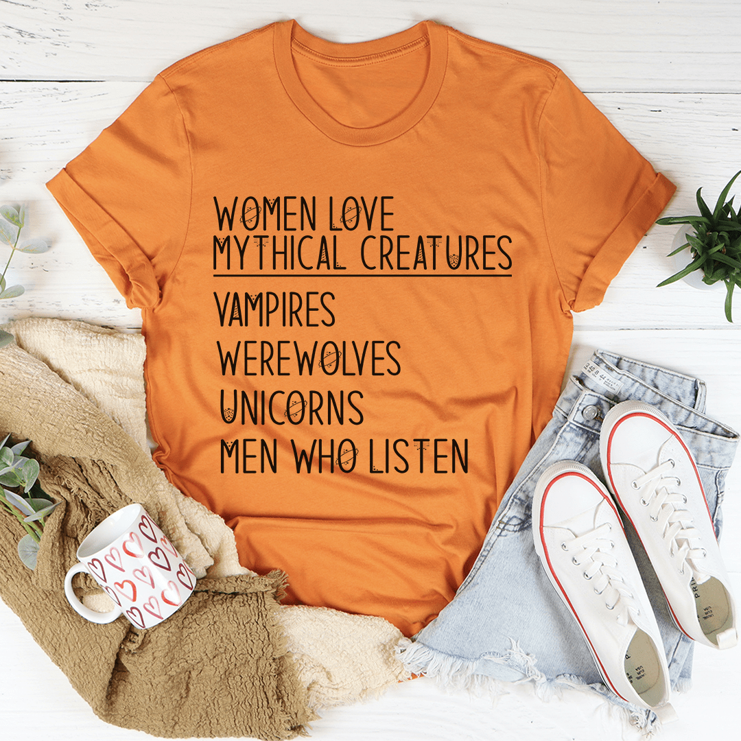 Women Love Mythical Creatures Tee shopmerchmallow Women Love Mythical Creatures Tee