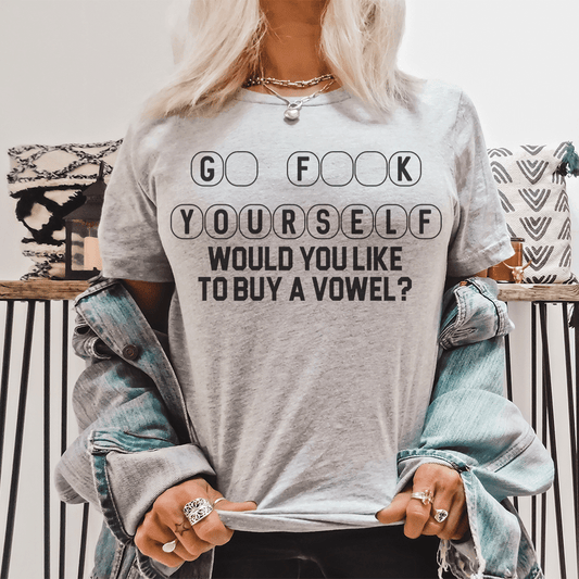 Would You Like To Buy A Vowel Tee shopmerchmallow Would You Like To Buy A Vowel Tee