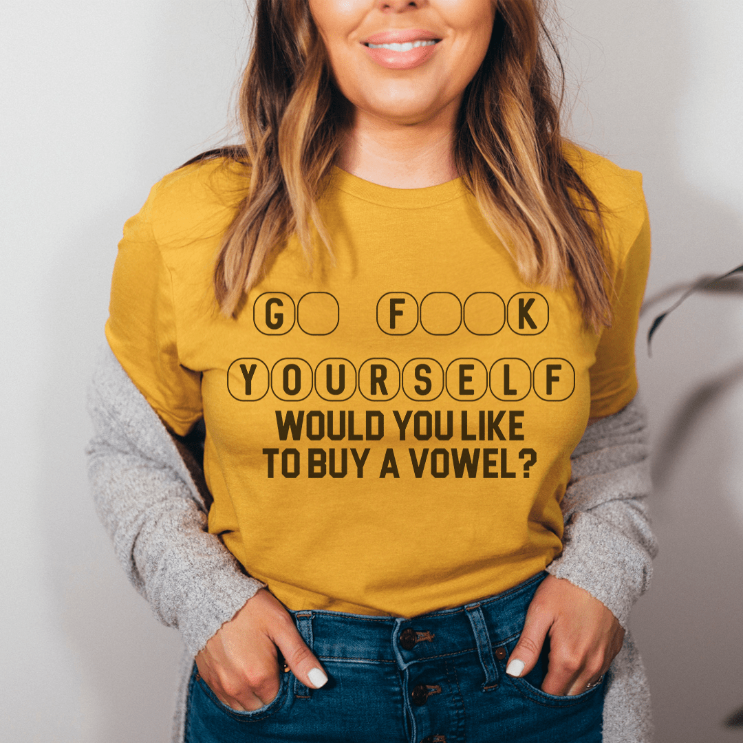 Would You Like To Buy A Vowel Tee shopmerchmallow Would You Like To Buy A Vowel Tee