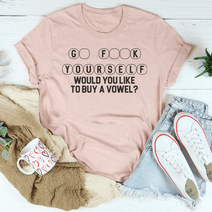 Would You Like To Buy A Vowel Tee shopmerchmallow Would You Like To Buy A Vowel Tee