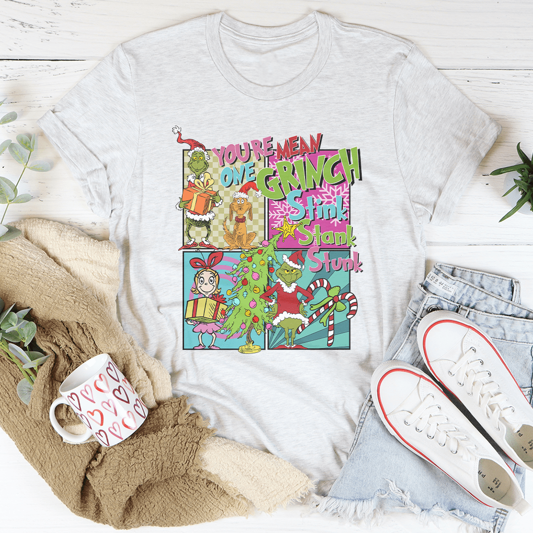 You A Mean One Grinch Stink Stank Stunk Cindy Lou Who Tee shopmerchmallow You A Mean One Grinch Stink Stank Stunk Cindy Lou Who Tee