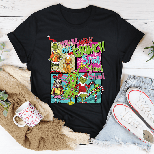 You A Mean One Grinch Stink Stank Stunk Cindy Lou Who Tee shopmerchmallow You A Mean One Grinch Stink Stank Stunk Cindy Lou Who Tee