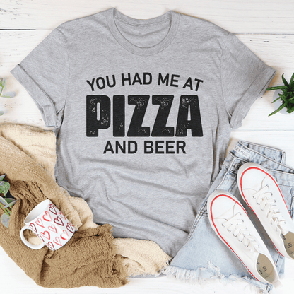 You Had Me At Pizza And Beer Tee shopmerchmallow You Had Me At Pizza And Beer Tee