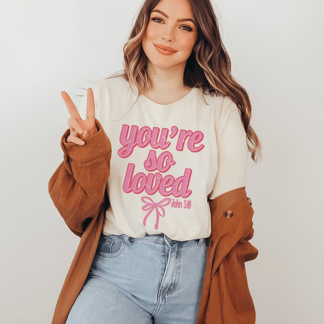 You're So Loved John 3:16 Tee shopmerchmallow You're So Loved John 3:16 Tee