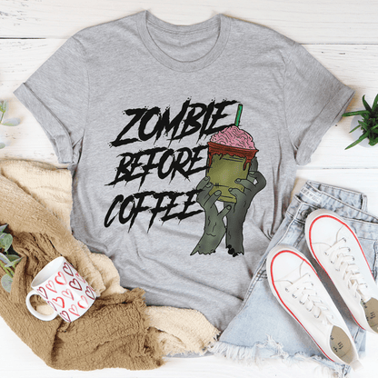 Zombie Before Coffee Tee shopmerchmallow Zombie Before Coffee Tee