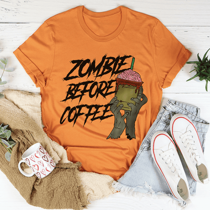 Zombie Before Coffee Tee shopmerchmallow Zombie Before Coffee Tee
