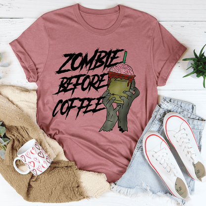 Zombie Before Coffee Tee shopmerchmallow Zombie Before Coffee Tee