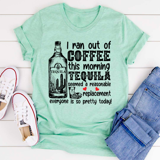I Ran Out Of Coffee This Morning T-Shirt shopmerchmallow I Ran Out Of Coffee This Morning T-Shirt
