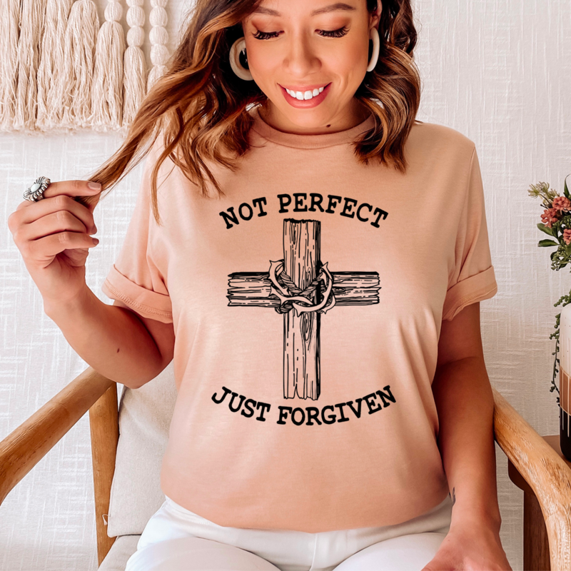 Not Perfect Just Forgiven T-Shirt shopmerchmallow Not Perfect Just Forgiven T-Shirt