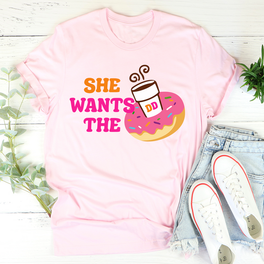 She Wants Donuts T-Shirt shopmerchmallow She Wants Donuts T-Shirt