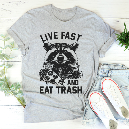 Live Fast And Eat Trash T-Shirt shopmerchmallow Live Fast And Eat Trash T-Shirt