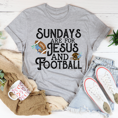 Sundays Are For Jesus And Football T-Shirt