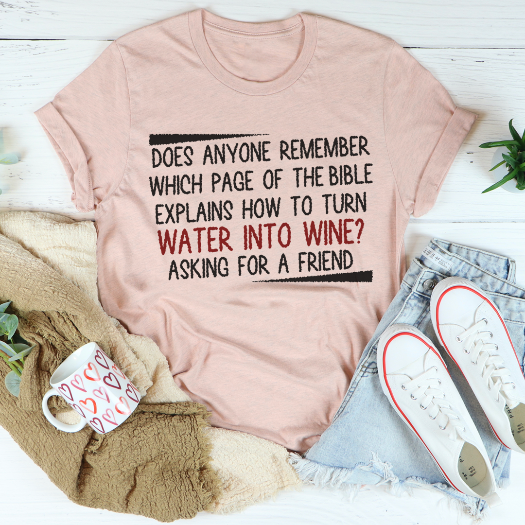 Water Into Wine T-Shirt